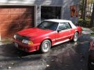 3rd gen red 1987 Ford Mustang GT convertible 5spd For Sale