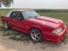 3rd gen red 1990 Ford Mustang GT convertible [SOLD]