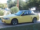 4th gen yellow 2001 Ford Mustang convertible SVT For Sale