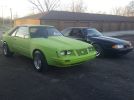 3rd gen green 1984 Ford Mustang GT T-Top Widebody For Sale