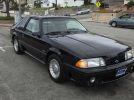 3rd gen black 1989 Ford Mustang V8 5.0L low miles [SOLD]
