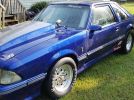 3rd generation blue 1984 Ford Mustang GT drag car For Sale
