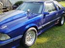 3rd generation blue 1984 Ford Mustang GT drag car For Sale