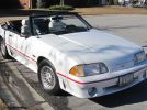 3rd gen Triple White 1988 Ford Mustang GT convertible [SOLD]