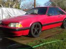 3rd generation red 1990 Ford Mustang LX 5spd manual For Sale