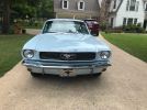 1st gen light blue 1966 Ford Mustang V8 automatic For Sale