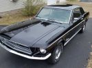 1st generation black 1968 Ford Mustang manual For Sale