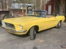 1st gen yellow 1968 Ford Mustang convertible 3spd For Sale