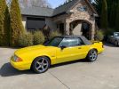 3rd gen yellow 1992 Ford Mustang LX convertible 5.0 [SOLD]