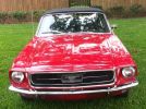 1st gen red 1967 Ford Mustang convertible automatic For Sale