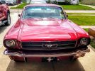 1st gen red 1965 Ford Mustang automatic 6 cylinder [SOLD]