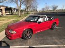3rd generation red 1989 Ford Mustang convertible For Sale