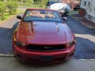 5th gen Candy Apple Red 2011 Ford Mustang convertible For Sale