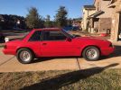3rd gen red 1989 Ford Mustang Foxbody 5spd For Sale