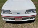 3rd gen white 1987 Ford Mustang convertible manual For Sale