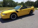 4th gen yellow 1998 Ford Mustang GT convertible For Sale