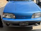 3rd gen blue 1989 Ford Mustang GT convertible For Sale