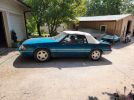 3rd gen light blue 1993 Ford Mustang LX convertible For Sale