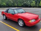 3rd gen red 1993 Ford Mustang convertible automatic For Sale