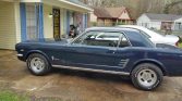 1st gen midnight blue 1966 Ford Mustang 289 coupe For Sale (2)