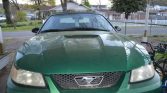 4th gen green 1999 Ford Mustang convertible V6 For Sale (1)