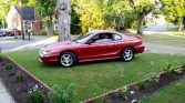 4th gen red 1994 Ford Mustang V6 3.8L automatic For Sale (1)