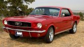 Classic 1st gen red 1966 Ford Mustang 289 Coupe For Sale (1)