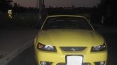 4th gen yellow 2001 Ford Mustang convertible SVT For Sale