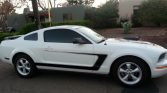 5th gen white 2007 Ford Mustang V6 standard For Sale