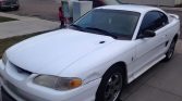 4th generation white 1997 Ford Mustang V6 automatic For Sale