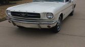 Classic 1st gen white 1965 Ford Mustang coupe 3spd For Sale