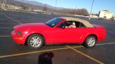 5th generation red 2008 Ford Mustang convertible V6 For Sale