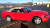 5th generation red 2008 Ford Mustang convertible V6 For Sale