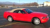 5th generation red 2008 Ford Mustang convertible V6 For Sale