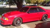 3rd gen bright red 1993 Ford Mustang Hatchback For Sale