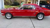 Candy Apple Red 1966 Ford Mustang Coupe Restomod For Sale