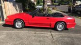 3rd generation red 1990 Ford Mustang GT convertible For Sale