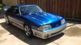 Blue Vortech V2 Supercharged 1990 Ford Mustang GT For Sale