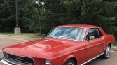 Candy Apple Red 1968 Ford Mustang hardtop V8 For Sale