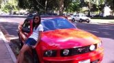 5th gen red 2005 Ford Mustang GT V8 convertible For Sale