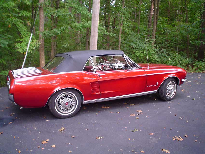 1st gen red 1967 Ford Mustang convertible automatic For ...