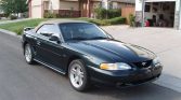Pacific Green 1998 Ford Mustang GT convertible For Sale