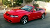 Torch Red 2003 Ford Mustang Cobra SVT convertible For Sale