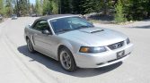 4th gen silver 2001 Ford Mustang GT convertible For Sale