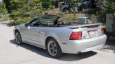 4th gen silver 2001 Ford Mustang GT convertible For Sale