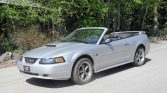 4th gen silver 2001 Ford Mustang GT convertible For Sale