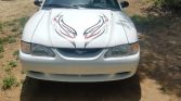 4th generation white 1996 Ford Mustang manual For Sale