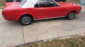1st generation red 1965 Ford Mustang convertible For Sale