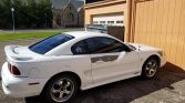 4th generation white 1997 Ford Mustang automatic For Sale