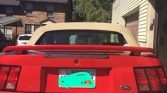 4th gen red 2004 Ford Mustang convertible automatic For Sale
